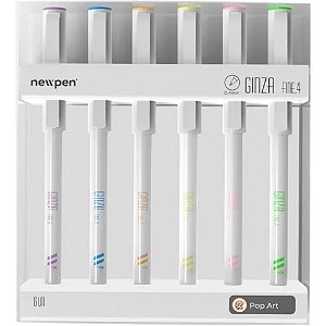 Marcador Artístico Ginza PRO POP ART 6CORES