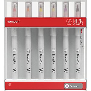 Marcador Artístco Ginza PRO Fashion 6CORES (0000000873536)