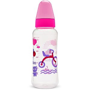 Mamadeira Viva Redondo 250ML Rosa - LOLLY