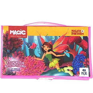 Maleta para Pintura Fadas 42 Peças