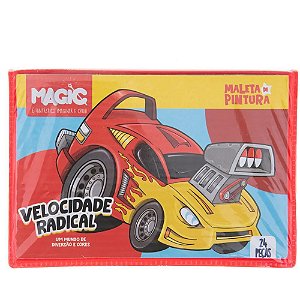 Maleta para Pintura Carros 24 Peças