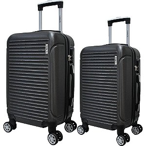 Mala de Viagem ABS 360º com 2 Peças Cinza com 02