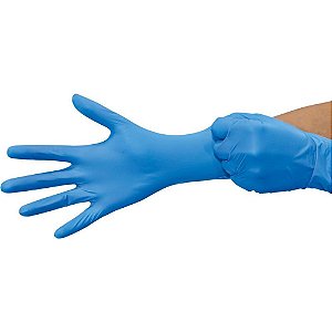 Luva VYTRIL G Azul CX com 100
