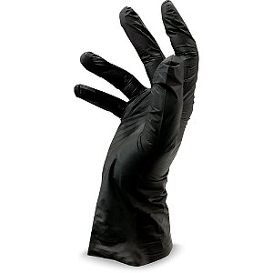Luva Viniflex M Preta CX com 100
