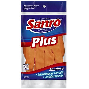 Luva para Limpeza PLUS Grande Laranja