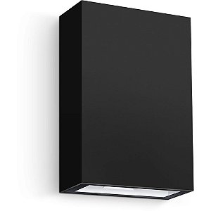 Luminária LED Arandela Duo 4W Preto 3000K - LUZ Dupla