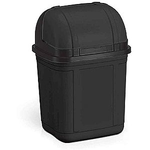 Lixeira Retrátil Preta 4L