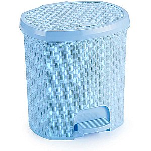 Lixeira Rattan Azul BABY 6L