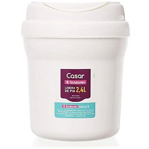 Lixeira Pia 2,4L Branca
