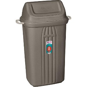 Lixeira Basculante 30L Castor Plástico Resistente