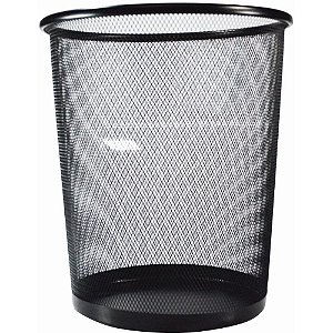 Cesto para Lixo Aramado Preto 8,5 Litros