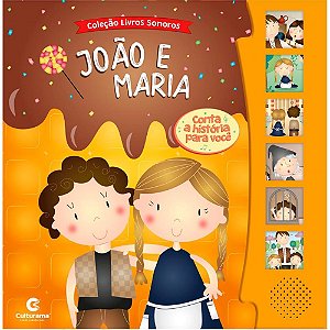 Livro Sonoro João e Maria 19,5X19CM 12 Páginas 5 SONS