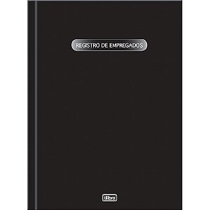Livro Registro de Empregados Capa Dura 100 Folhas 218X319MM Pacote com 05