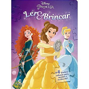 Livro QUEBRA-CABEÇA Princesas LER e Brincar