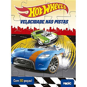 Livro QUEBRA-CABEÇA HOT Wheels 27X20CM 8 Páginas
