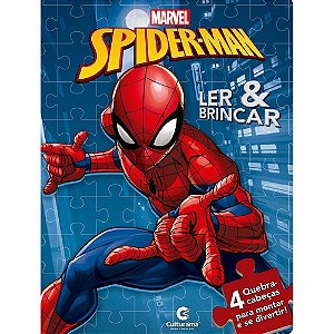 Livro QUEBRA-CABEÇA Homem ARANHA LER e Brincar