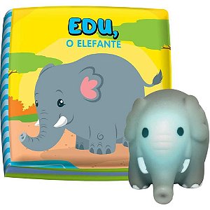 Livro para Banho EDU o Elefante com LUZ