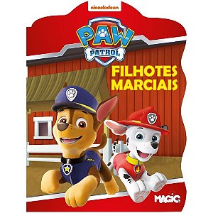 Livro Infantil Ilustrado Patrulha Canina Recortado 16 Paginas