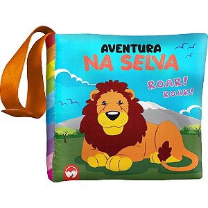 Livro Infantil Ilustrado "aventura NA Selva" - Livro de Pano Bebê Feliz