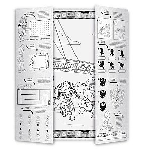 Livro Infantil Colorir Unicórnios Livro Tapete 96X66 CM