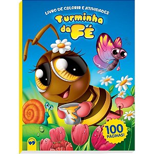 Livro Infantil de Colorir Turminha da FÉ - 100 Páginas de Atividades