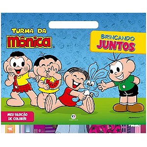 Livro Infantil Colorir Turma da Mônica Meu Blocão - 48 Páginas
