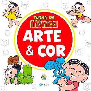 Livro Infantil de Colorir Turma da Mônica ARTE e COR 27X27CM com 36 Páginas