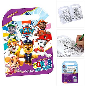 Livro Infantil de Colorir Patrulha Canina CARREGUE-ME - 32 Páginas