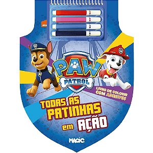 Livro Infantil Colorir Patrulha Canina com Canetinha