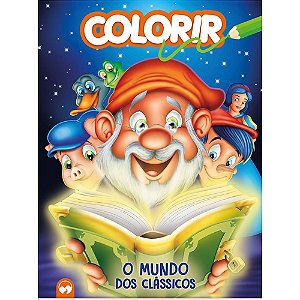 Livro Infantil Colorir - o Mundo dos Clássicos, 16 Páginas