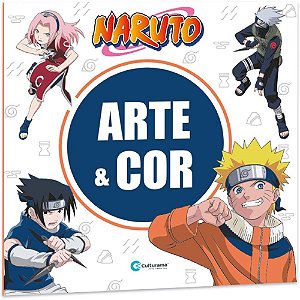 Livro Infantil Colorir Naruto ARTE e COR 27X27CM - 36 Páginas