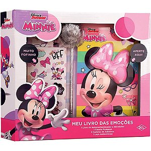 Livro Infantil de Colorir Minnie Livro das Emoções com Adesivos e Acessórios