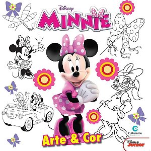 Livro Infantil de Colorir Minnie ARTE e COR - 27X27 CM, 36 Páginas