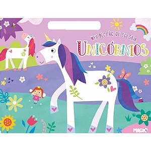 Livro Infantil Colorir Meu Blocão Unicórnio 48 Páginas 27X35CM