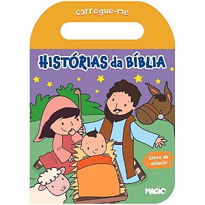 Livro Infantil para Colorir Histórias Bíblicas CARREGUE-ME