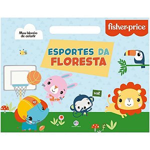 Livro Infantil Colorir Fisher Price Meu Blocão 48 Páginas