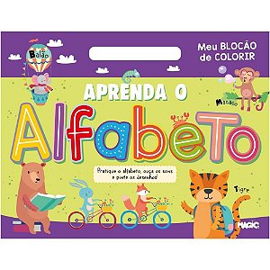 Livro Infantil Colorir Alfabeto Meu Blocão 48 Paginas