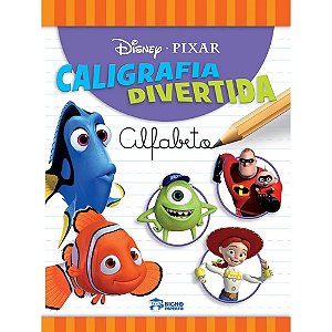 Livro Ensino Disney Caligráfica Divertida - Pacote com 04