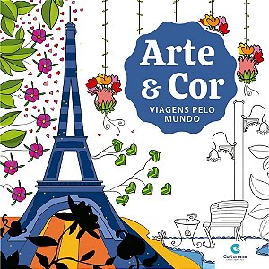 Livro de Colorir Viagens Pelo Mundo ARTE e COR