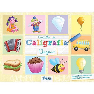 Livro Cartilha Caligrafia Vogais - Pacote com 4 Unidades