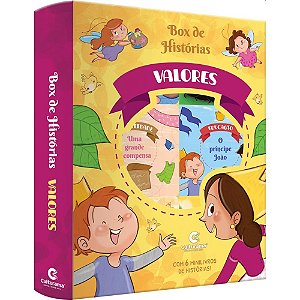 Livro Brinquedo Ilustrado Valores BOX Histórias com 6