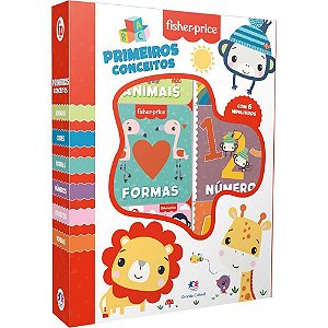 Livro Brinquedo Ilustrado Fisher Price BOX com 6MINI Livro