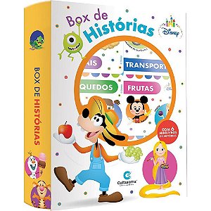 Livro Brinquedo Ilustrado Disney BABY BOX Histórias com 6