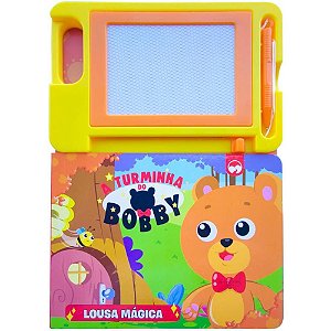 Livro Brinquedo Ilustrado BOBBY com Lousa Mágica