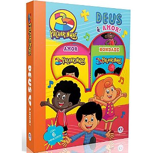 Livro Brinquedo Ilustrado 3 Palavrinhas BOX com 6MINI LIVR