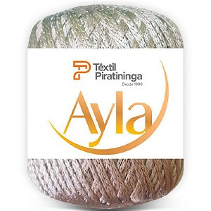 Linha para Crochê AYLA Prata Brilho 100G - 130M