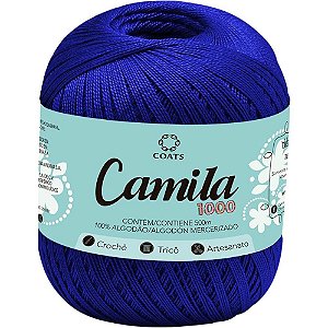 Linha para Crochê Camila 00139 Azul Royal PCT com 06