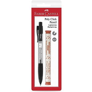 Lapiseira 2.0MM CLICK Pencil Preta com Grafite
