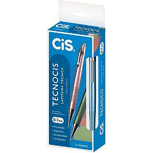 Lapiseira 07MM Tecno CIS Boho Azul Claro CX com 12