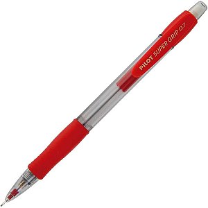 Lapiseira 07MM Supergrip H-187 Vermelha CX com 12